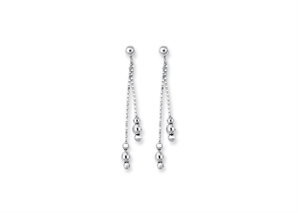 Rhodium Plated | Chandelier Earrings